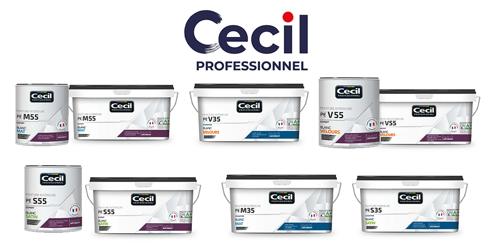 gamme peintures professionnel blanches intérieures cecil 