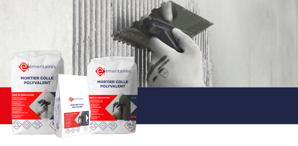 Mortier colle polyvalent Les Élémentaires France Matériaux
