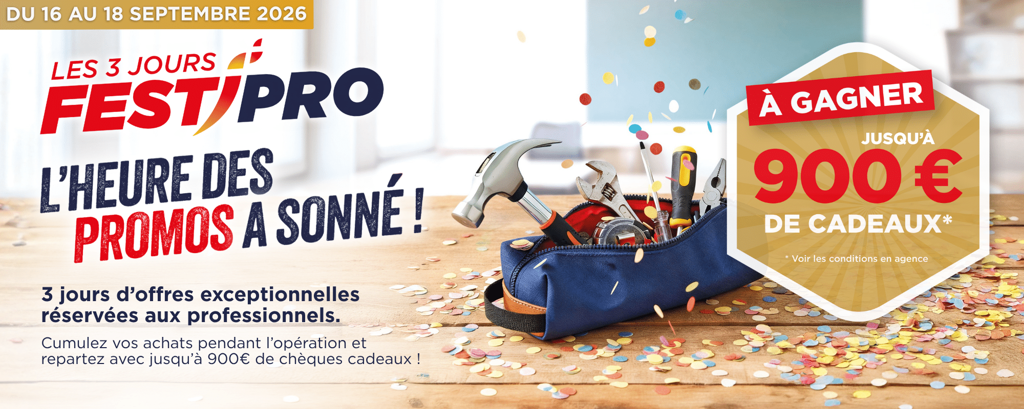 festi'pro opération professionnels france matériaux