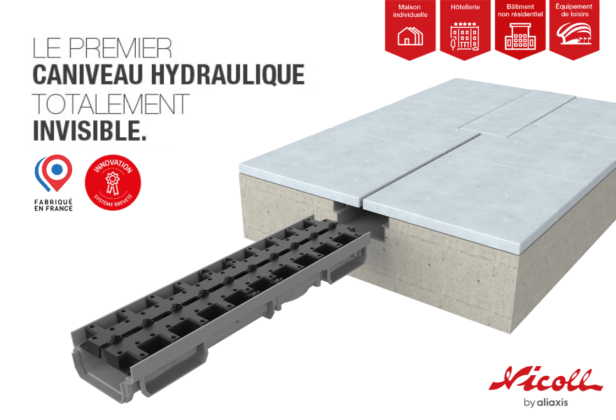 caniveaux CONNECTO® nicoll invisible produit 