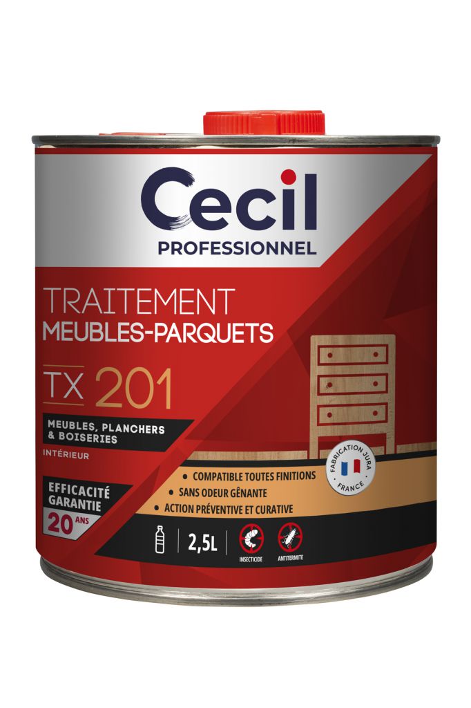 produit cecil professionnel traitement bois meubles et parquets intérieur tx 201