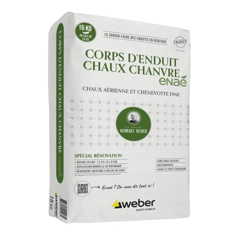 corps enduit chaux chanvre weber france matériaux