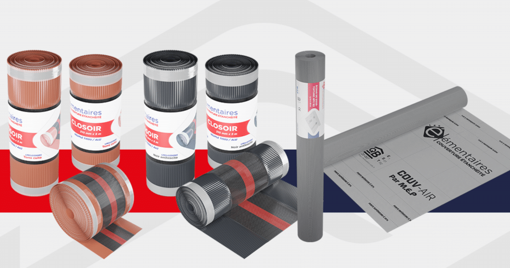 produits Les Élémentaires couverture toiture closoirs écrans