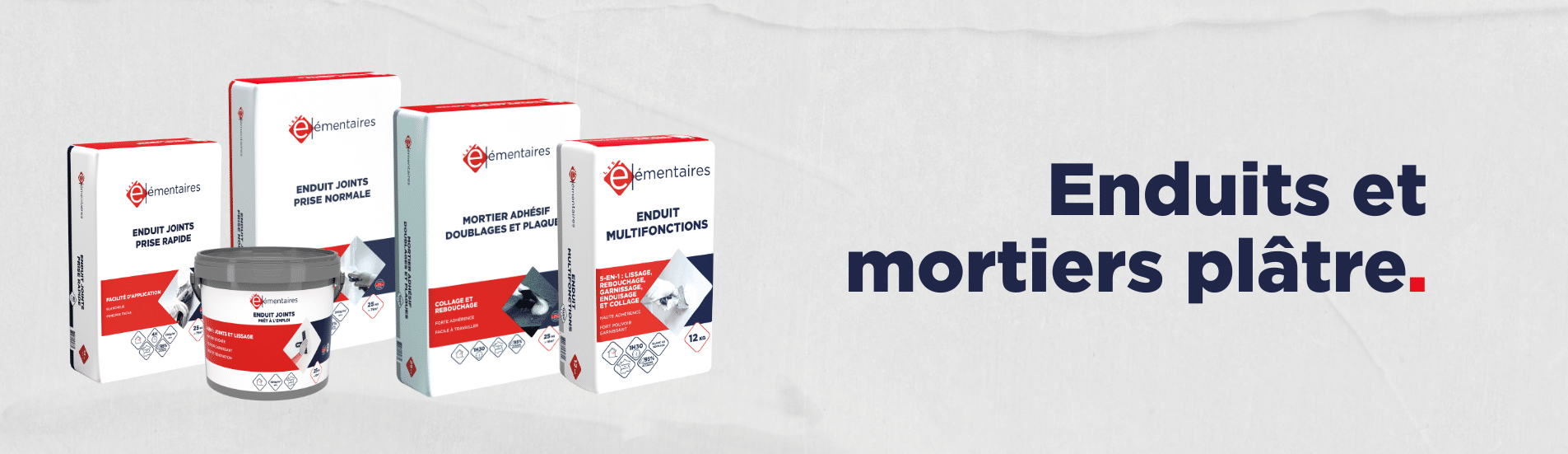 Enduits et mortiers plâtre Les Élémentaires France Matériaux