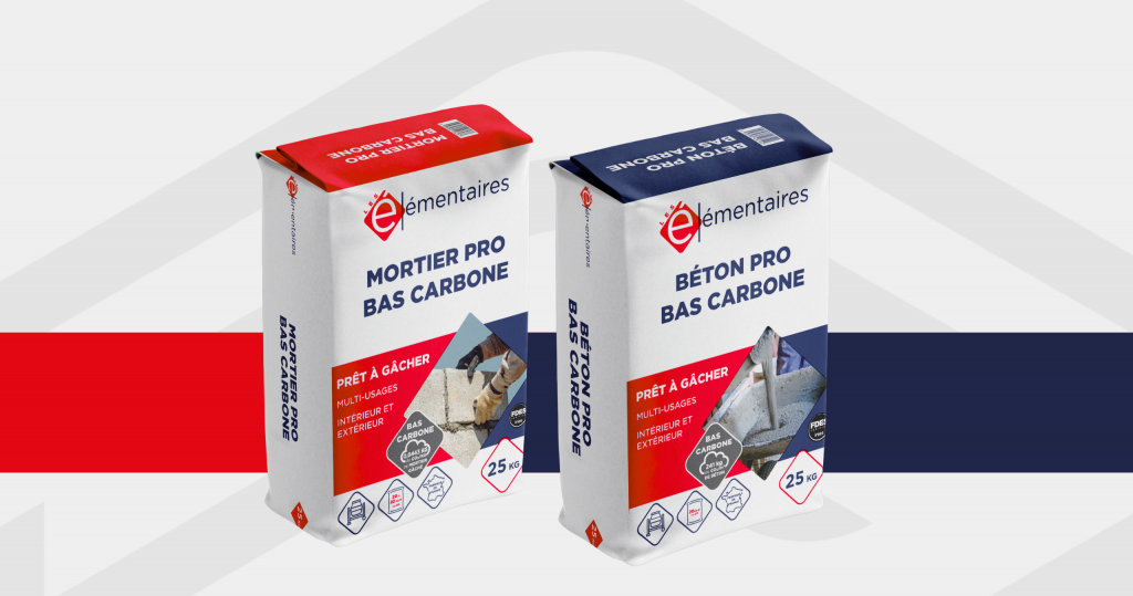 produits Les Élémentaires mortier pro béton pro bas carbone France Matériaux