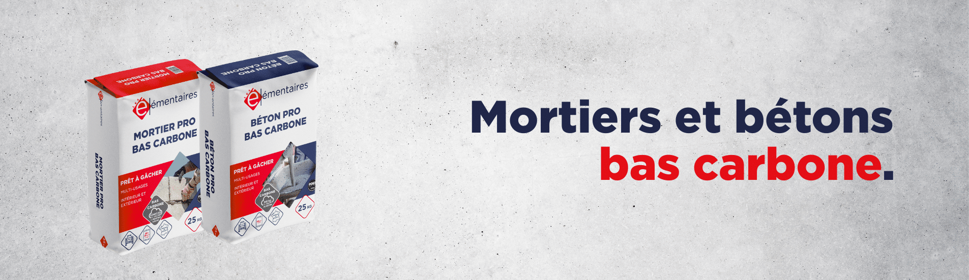 Mortiers et bétons bas carbone Les Élémentaires France Matériaux