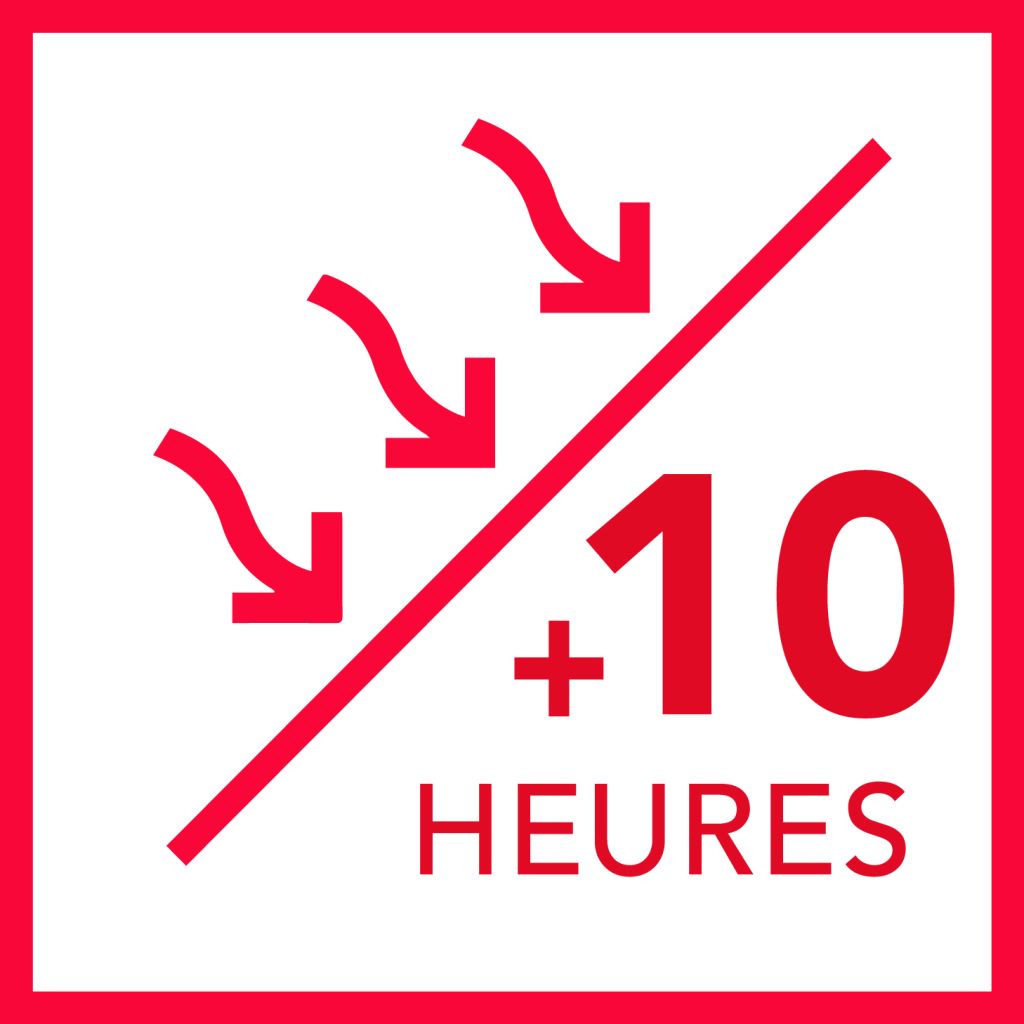 Confort d'été : déphasage : 10 heures et plus