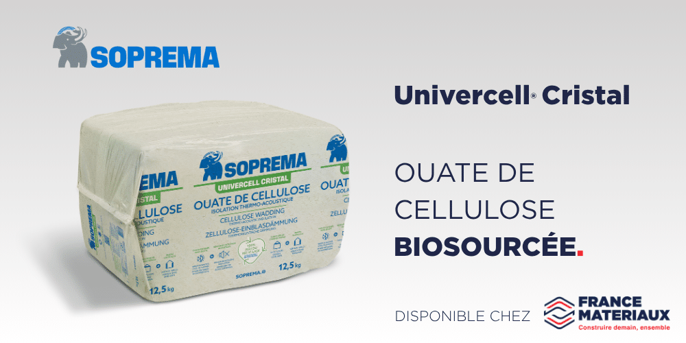 soprema ouate cellulose univercell cristal france materiaux
