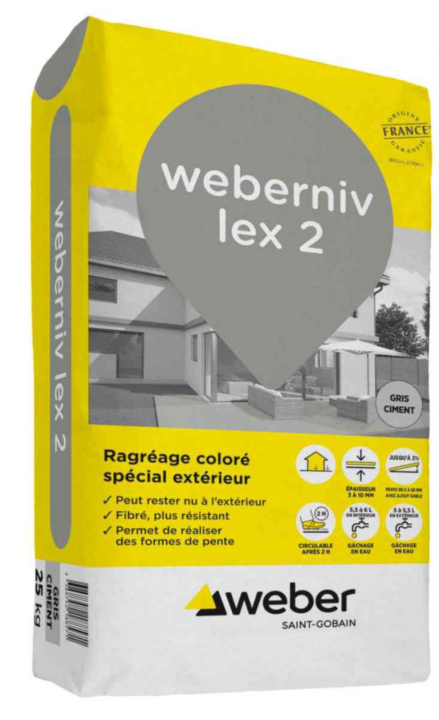 ragréage sol weberniv lex 2 weber France Matériaux
