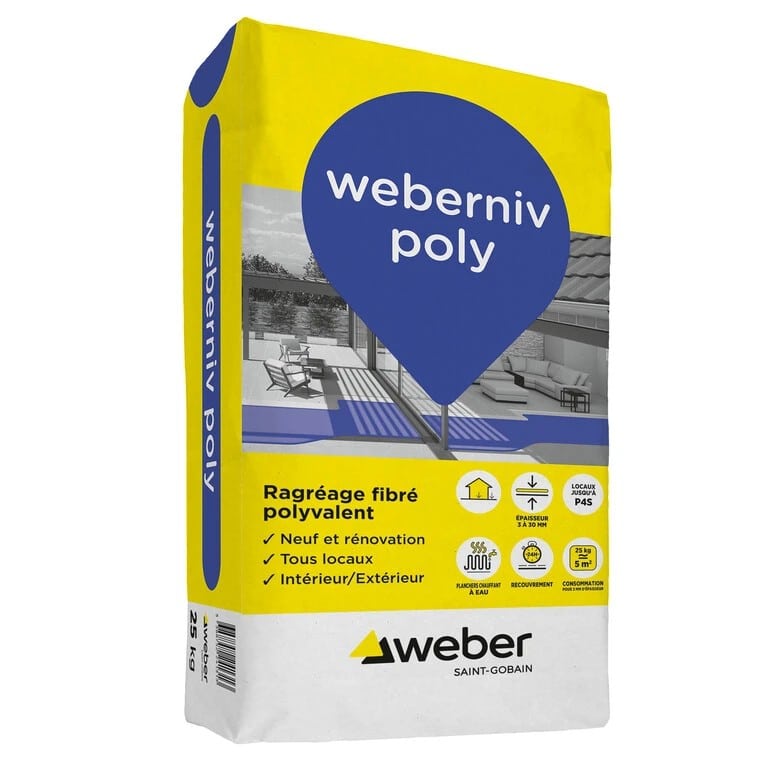 ragréage sol weberniv poly weber France Matériaux